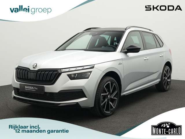 Skoda Kamiq skoda  1.0 tsi 110 pk dsg monte carlo | glazen panoramadak | achteruitrijcamera | cruise control | stoelverwarming | 18 inch foto 19
