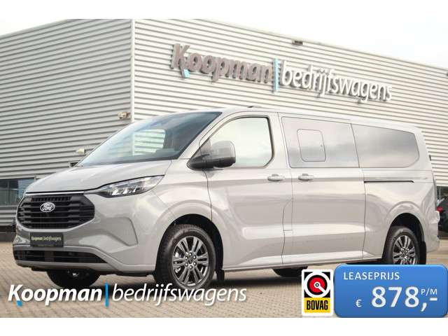 Ford Transit Custom 2.5 PHEV 233pk L2H1 Limited | ZERO emissie-proof | 8-Persoons | Incl BPM |  Stuur + Stoelverwarming | Keyless | Lease 878,- p/m