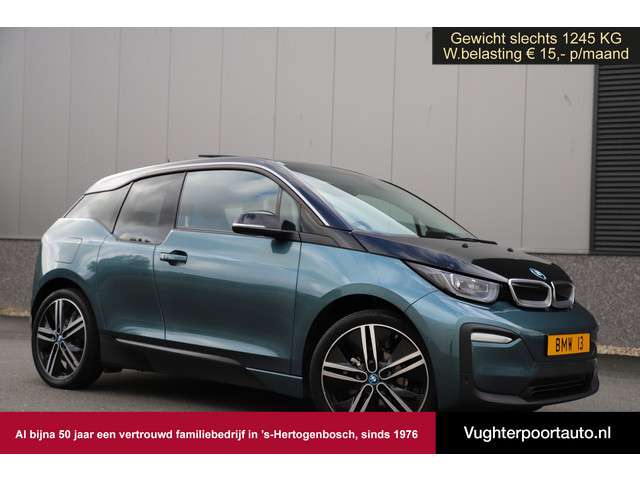 BMW i3 Blue Ridge 120Ah 42 kWh/Sunroof/2xAdaptive/H-Kardon/W-pomp/3-fase/20"