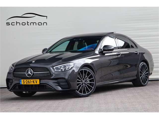Mercedes-Benz E-klasse 300 e AMG Premium Plus, Nightpakket, Pano, Leder, Burmester, Widescreen, Memory, 2023