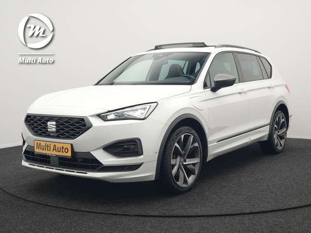 SEAT Tarraco 1.4 TSI e-Hybrid FR Plug in Hybrid 245pk Dealer O.H PHEV | Panodak | 360 Camera | Adaptive Cruise | Alcantara Sportstoelen Memory & Verwarmd | Apple Carplay | Blis | Navigatie | Keyless | Stuur Verwarmd | Virtual | DAB |