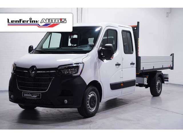 Renault Master 2.3 dci 165 pk kipper dubbel cabine va 479,- p/mnd airco, cruise control, 6-zits, nieuw, direct leverbaar foto 9