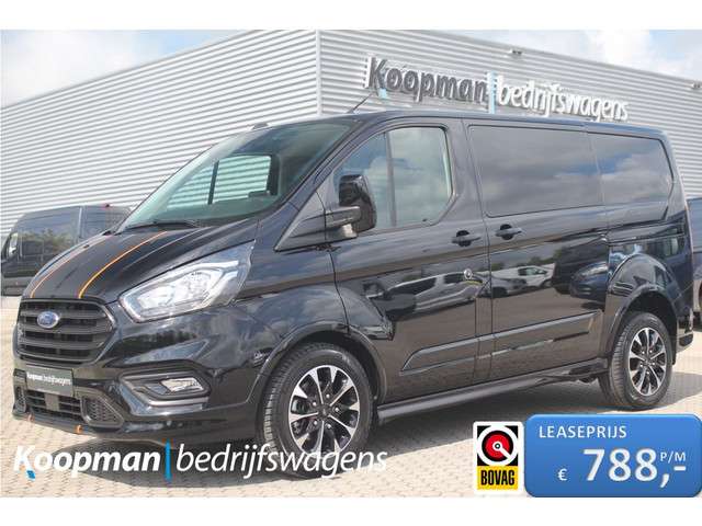 Ford Transit Custom 320 2.0TDCI 170pk L1H1 Sport DC | Automaat | L+R Zijdeur | Airco | Cruise | Camera | Navi | Lease 788,- p/m