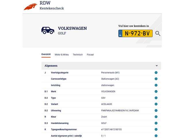 Volkswagen Golf 2021 Benzine