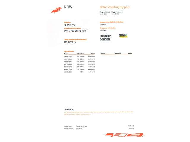 Volkswagen Golf 2021 Benzine