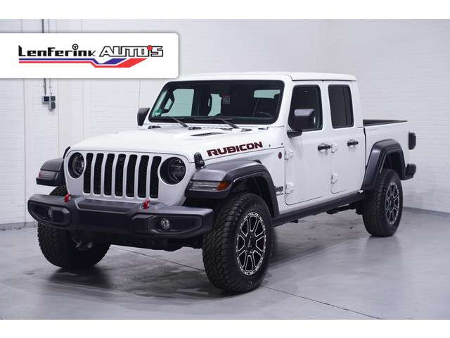 Jeep Gladiator 3.6 v6 285 pk rubicon grijs kenteken 2-zits navi leder zwart, adapt. cruise, targa dak, trekhaak, uniek foto 2
