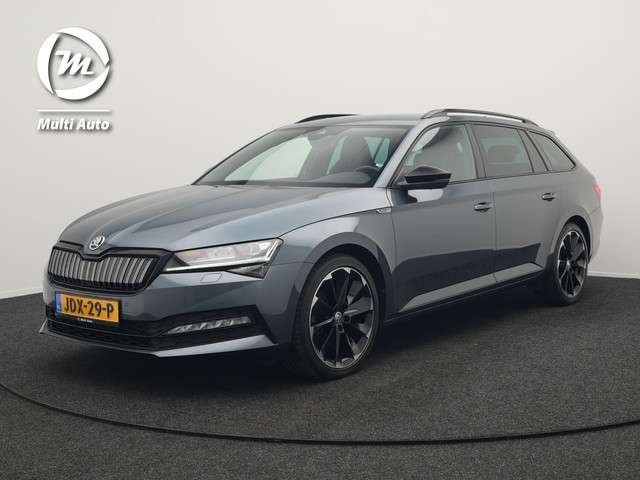 ŠKODA Superb Combi 1.4 TSI iV Sportline Plug In Hybrid 218pk Dealer O.H PHEV | Adaptive Cruise | 360 Camera | Alcantara Sportstoelen Memory | Canton Audio | 19"L.M | Virtual | Keyless |