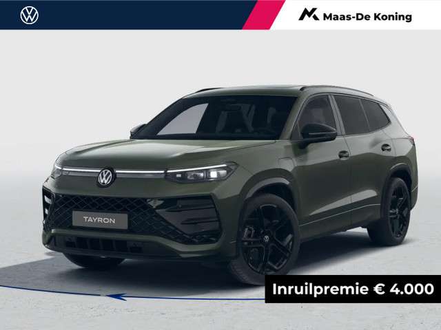 Volkswagen Tayron R-Line Edition 1.5 eHybrid 204 PK 6 versn. DSG · Black Style Pakket · Comfort Pakket · Trekhaak inklapbaar, met elektrische ontgrendeling, incl. aanhangermanoeuvreerhulp Trailer Assist ·