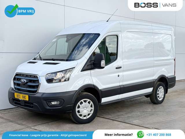 Ford e-Transit 75kWh 184PK 390 Elektrisch 75kWh 334km WLTP BEV Snelladen L2H2 Climate Control Tacho Carplay Camera Stoelverwarming Parkeersensoren voor achter