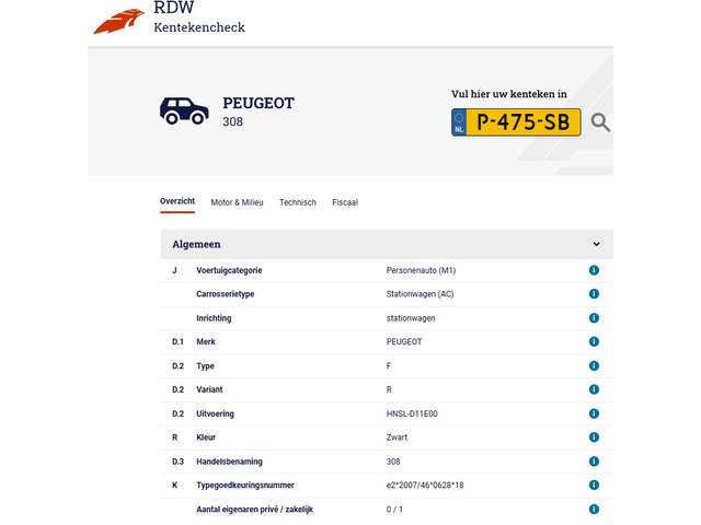 Peugeot 308 2022 Benzine