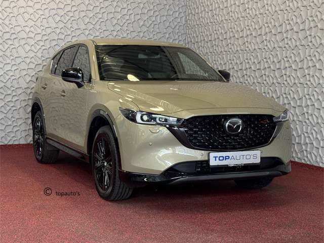 Mazda CX-5 2.0 E SkyActiv MHEV 165 HOMURA LEER/ALCANTARA ELEK.KLEP  ADAP.CRUISE 19''LMV HEAD-UP 360.CAMERA FULL LED CARPLAY NAVI STOEL/STUUR VERW. BOSE 09/2024