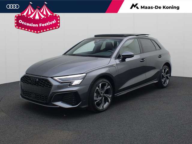 Audi A3 Sportback 40 TFSIe 150kW/204PK S Line · Panoramadak · Camera · B&O · Apple/Android Car Play · Adaptive Cruise Control ·  Garantie t/m 27-10-2028 of 100.000km