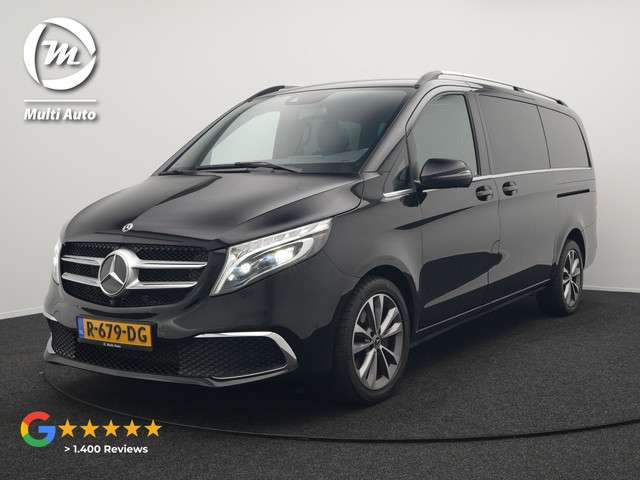 Mercedes-Benz V-klasse 250d Lang Avantgarde Edition 7-Persoons | Panodak | Lederen Stoelen Ventilatie & Verwarmd | Burmester Audio | Multi Beam LED | Adaptive Cruise | 360 Camera | Schuifdeuren Elektrisch | Apple Carplay | Sfeerverlichting | Blis | Navig