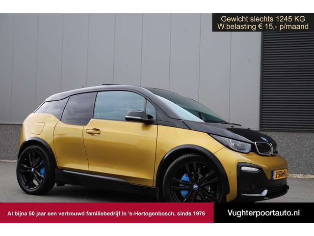 BMW i3 S Executive 184pk/120ah/42kw/Sunroof/2xAdaptive/Galvanic Gold/Leder/W-pomp/3-fase