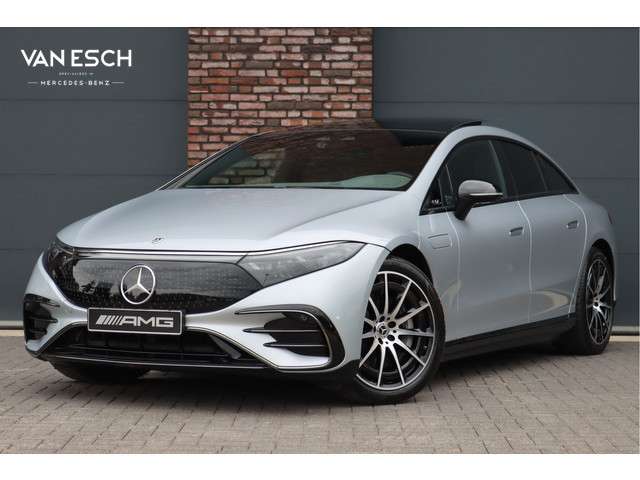 Mercedes-Benz EQS 450 4MATIC AMG Line 118 kWh | Hyperscreen | Airmatic | Achterasbesturing | Distronic+ | Stoelventilatie V+A | Burmester | Massage | Verwarmd Stuurwiel | HUD | Digital Light |