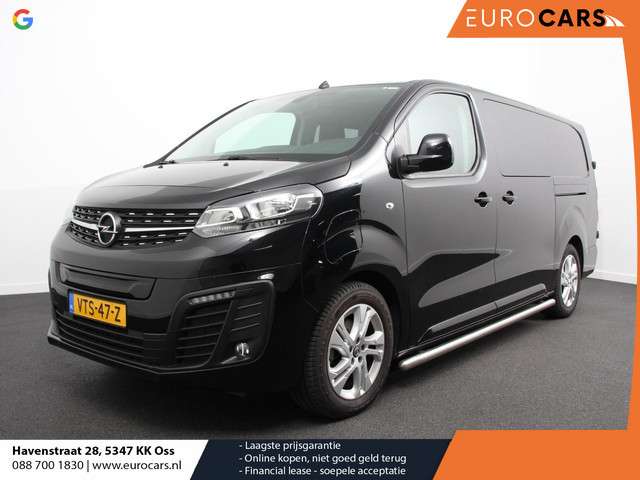Opel Vivaro-e L3 75 kWh Automaat 6-Persoons Dubbele Cabine Lang | Navigatie | Airco | 2 x Schuifdeur | Lichtmetalen velgen| Cruise Control | Side Bars | Bumpers in kleur