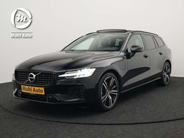 Volvo V60 T6 Recharge AWD R-Design Plug In Hybrid Dealer O.H. PHEV | Panodak | Lederen Sportstoelen Memory | Harman Kardon | Apple Carplay | Navigatie | Camera | L.M. 19" | DAB | Virtual |