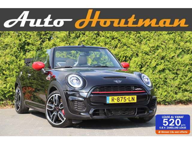 Mini Cabrio 2.0 John Cooper Works Chili 232 PK |Led|Schaalstoelen|Pdc|CarPlay|ACC|Adaptief Onderstel|Dealer onderhouden