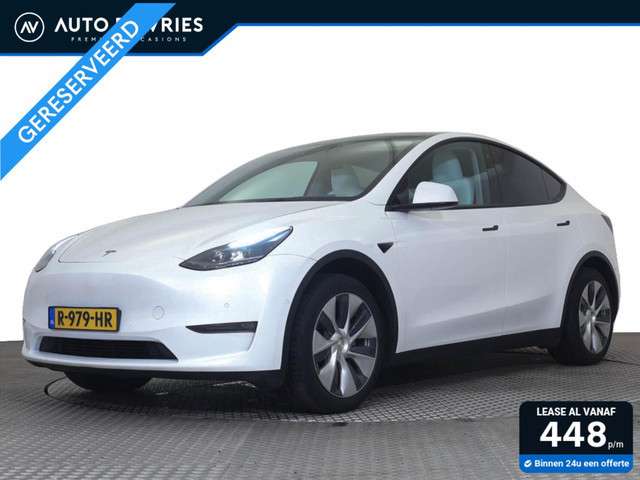 Tesla Model Y Long Range AWD 75 kWh | Full Self Driving | Witte bekleding | Trekhaak