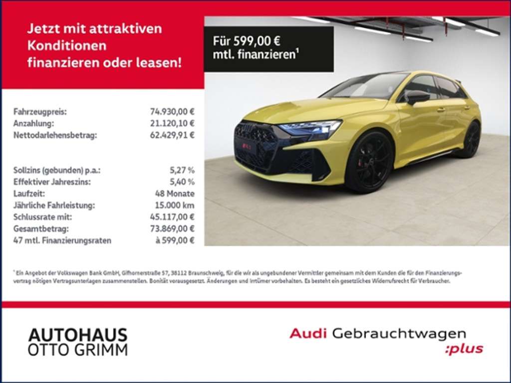 Audi RS3 2025 Benzine