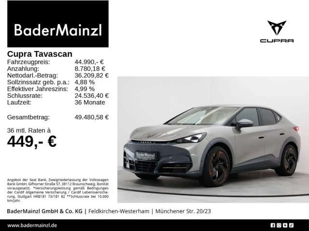 Cupra Tavascan 2024 Elektrisch