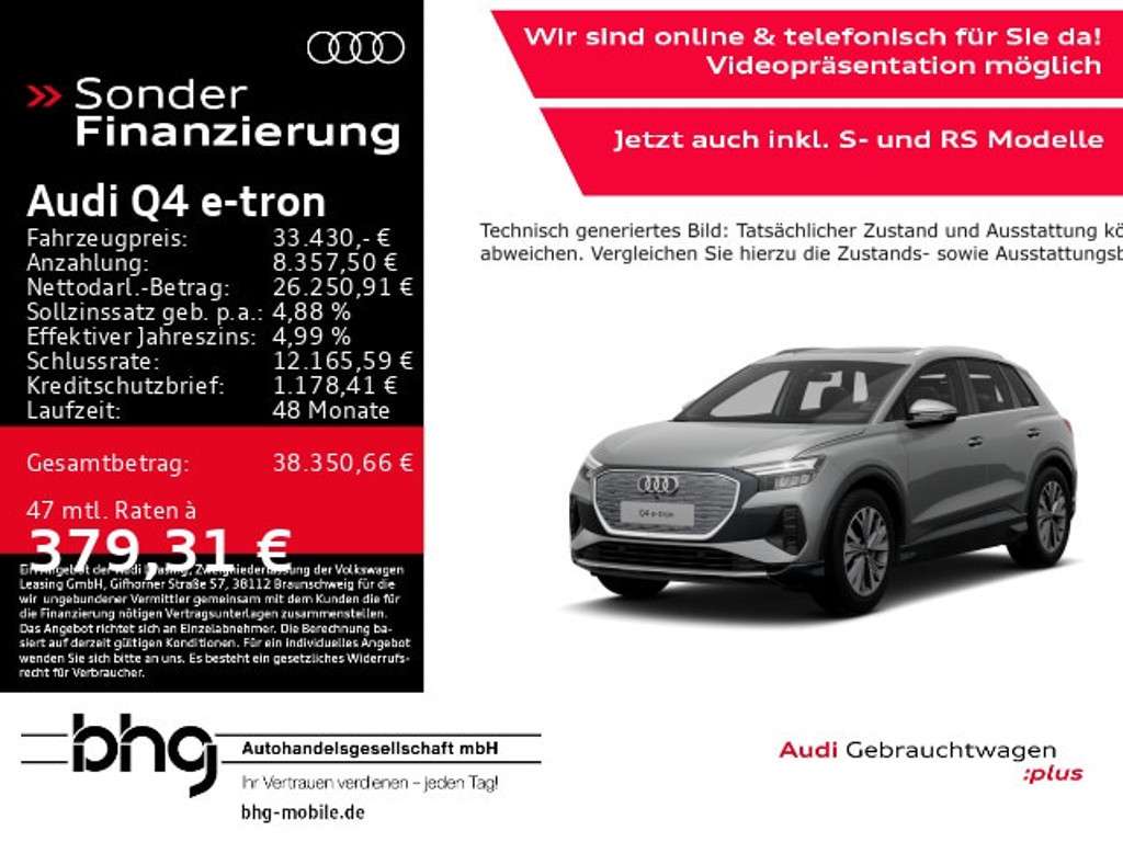 Audi Q4 e-tron 2021 Elektrisch