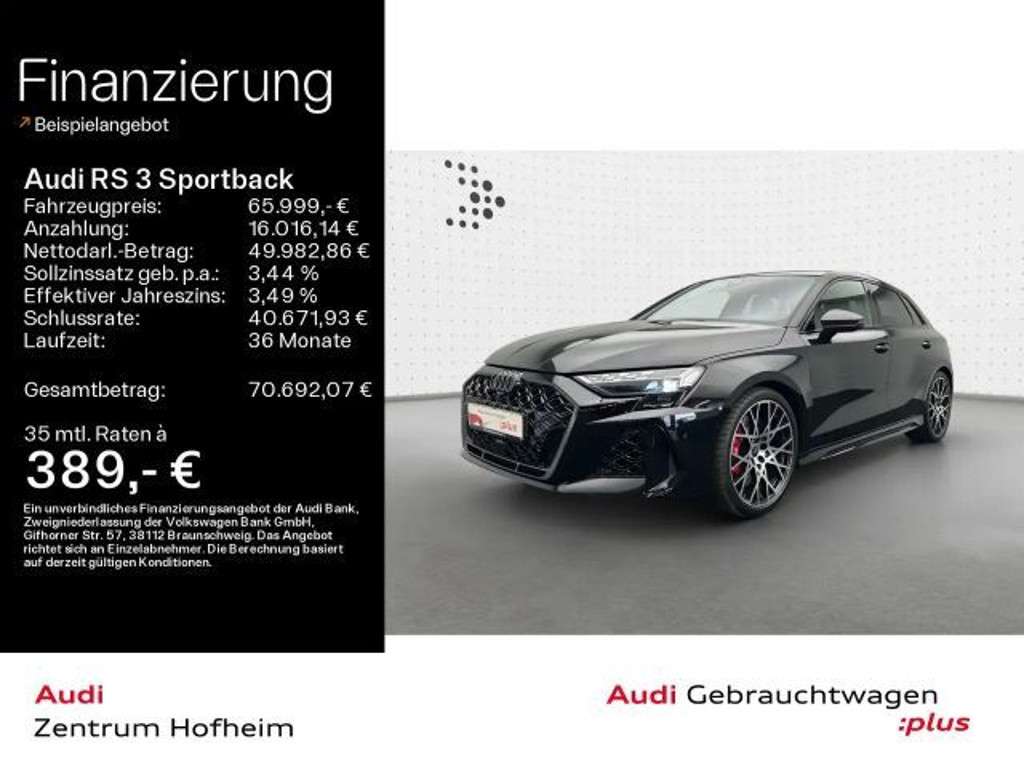 Audi RS3 2025 Benzine