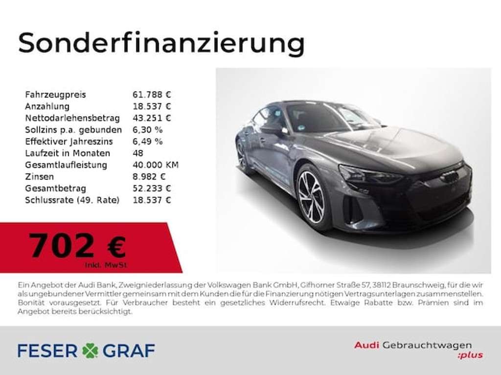 Audi e-tron GT 2023 Elektrisch