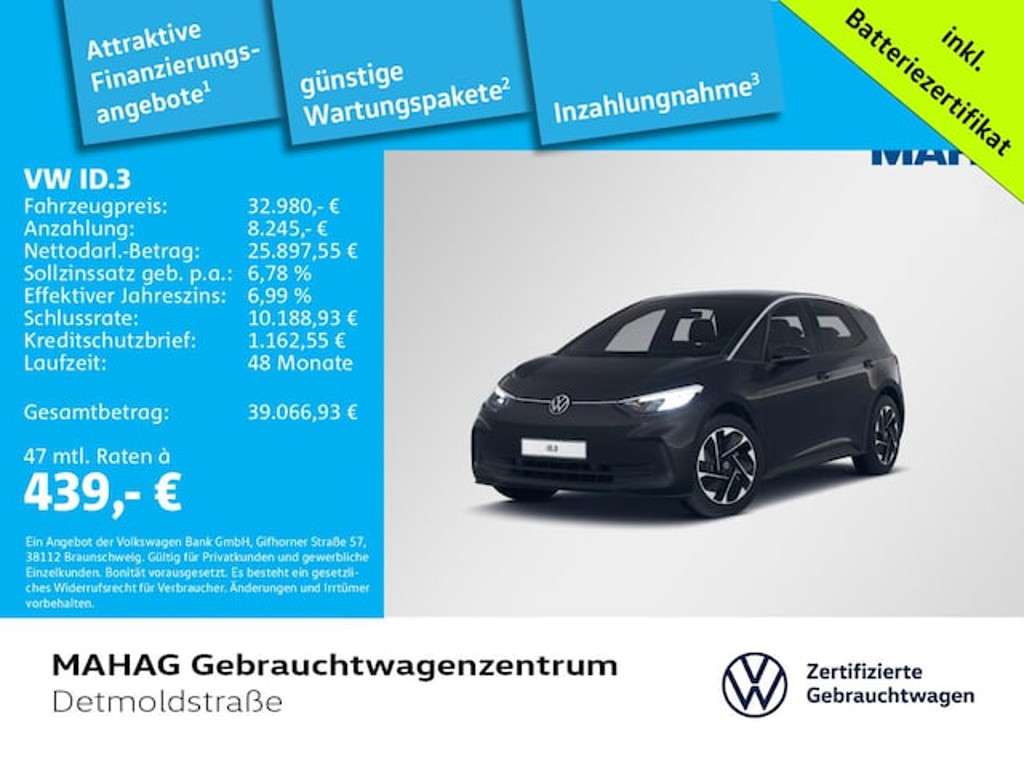 Volkswagen ID.3 2024 Elektrisch