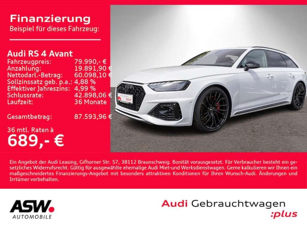 Audi RS4 2024 Benzine