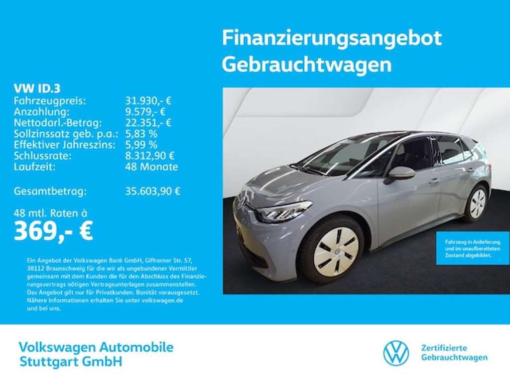 Volkswagen ID.3 2024 Elektrisch