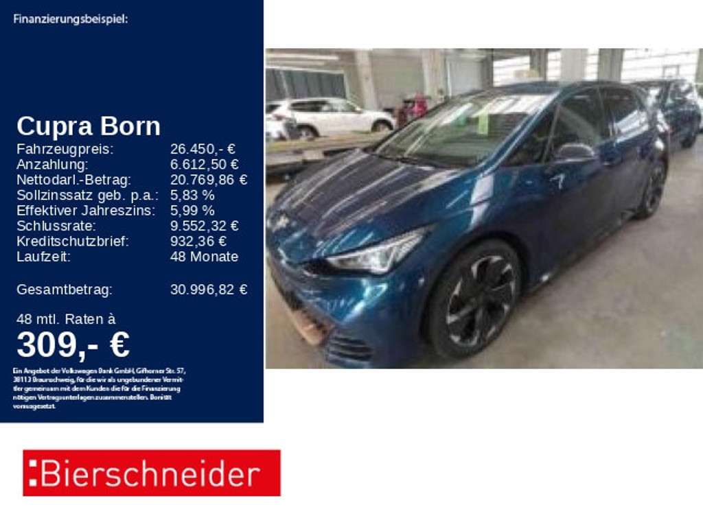 Cupra Born 2023 Elektrisch