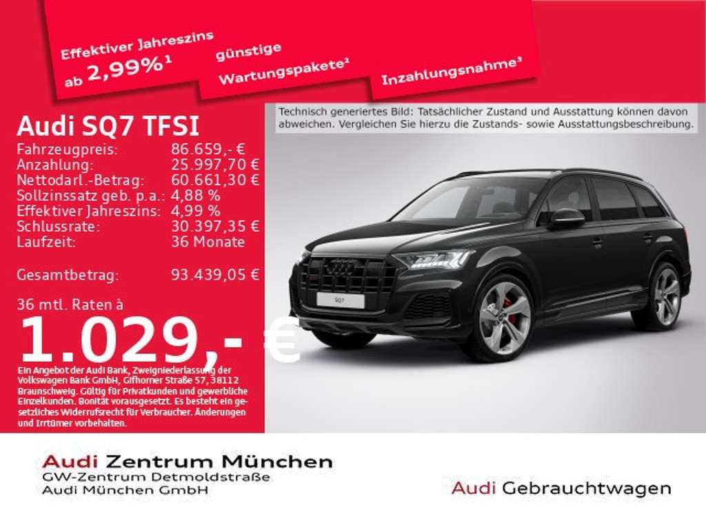 Audi SQ7 2023 Benzine