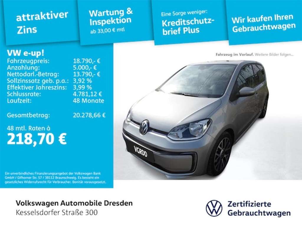 Volkswagen e-Up! 2022 Elektrisch