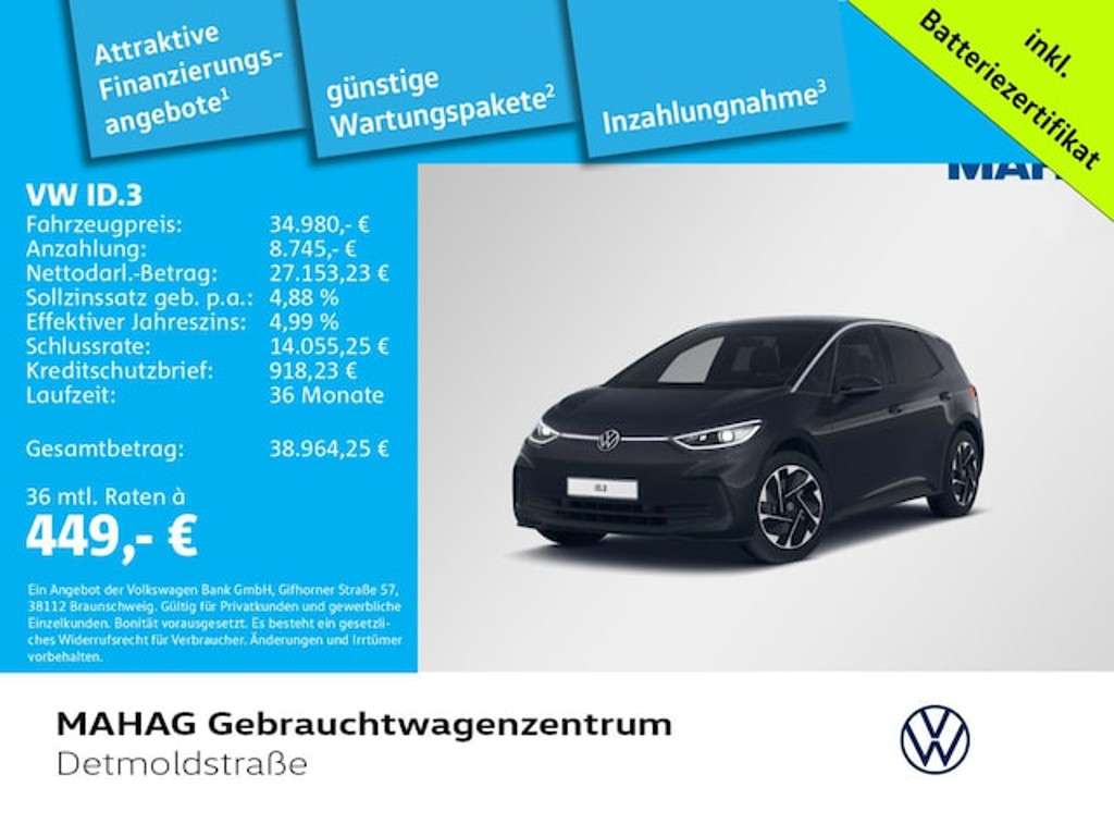 Volkswagen ID.3 2024 Elektrisch