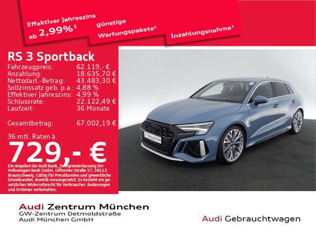 Audi RS3 2024 Benzine