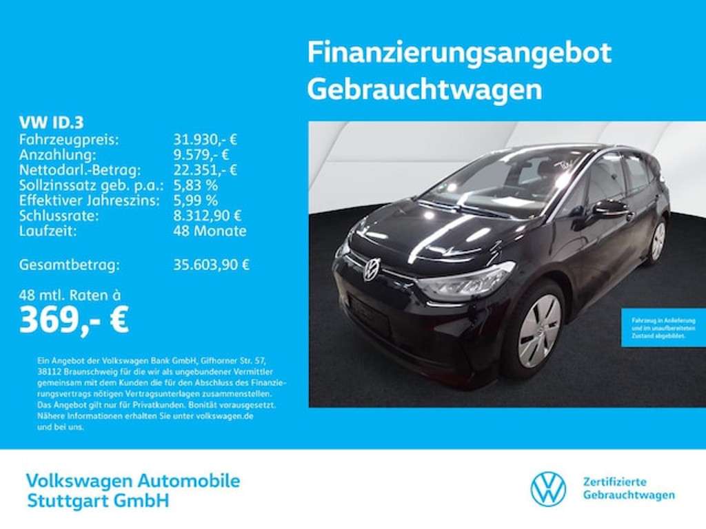 Volkswagen ID.3 2024 Elektrisch
