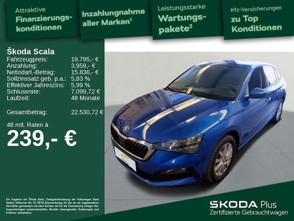 Skoda Scala 2022 Benzine
