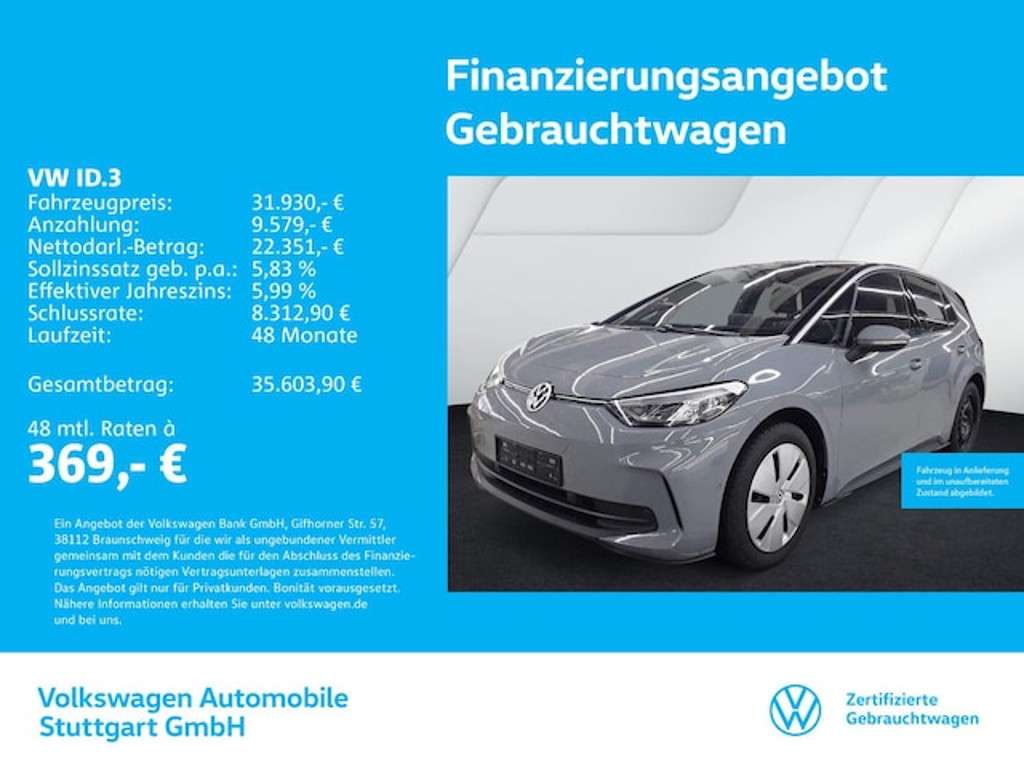 Volkswagen ID.3 2024 Elektrisch