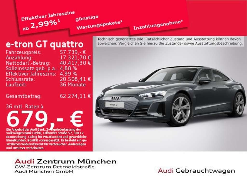 Audi e-tron GT 2022 Elektrisch