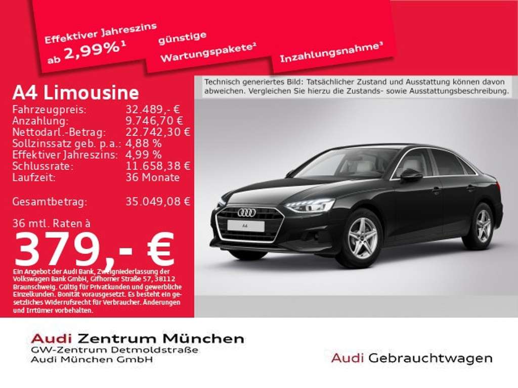Audi A4 2022 Benzine