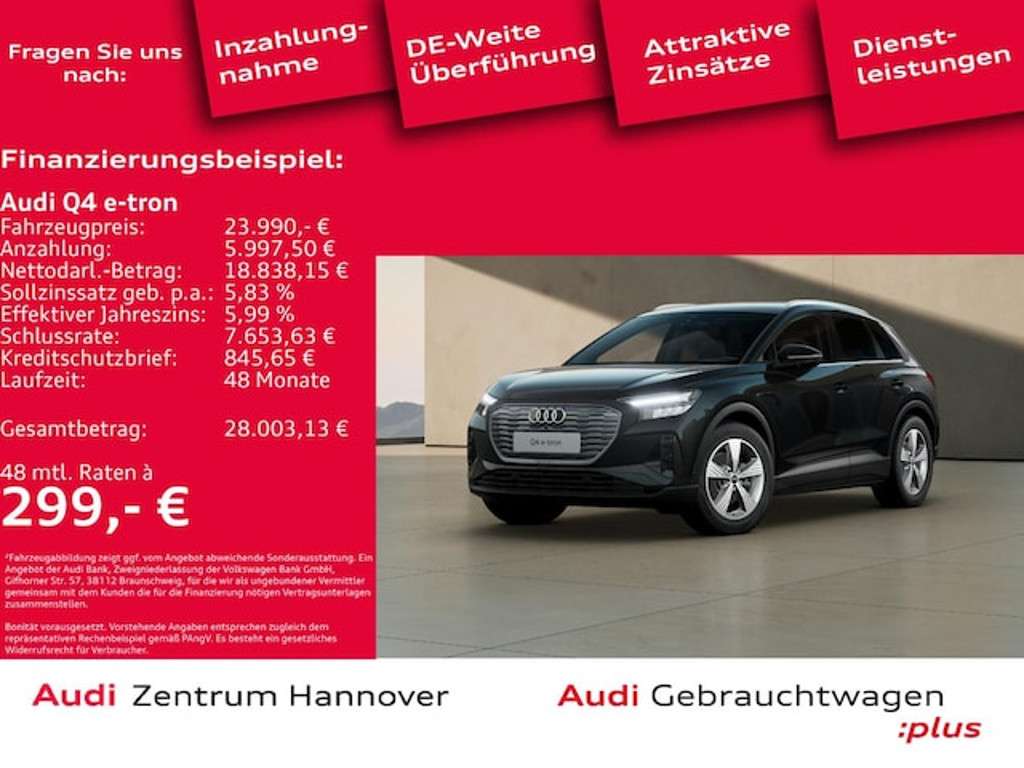Audi Q4 e-tron 2021 Elektrisch