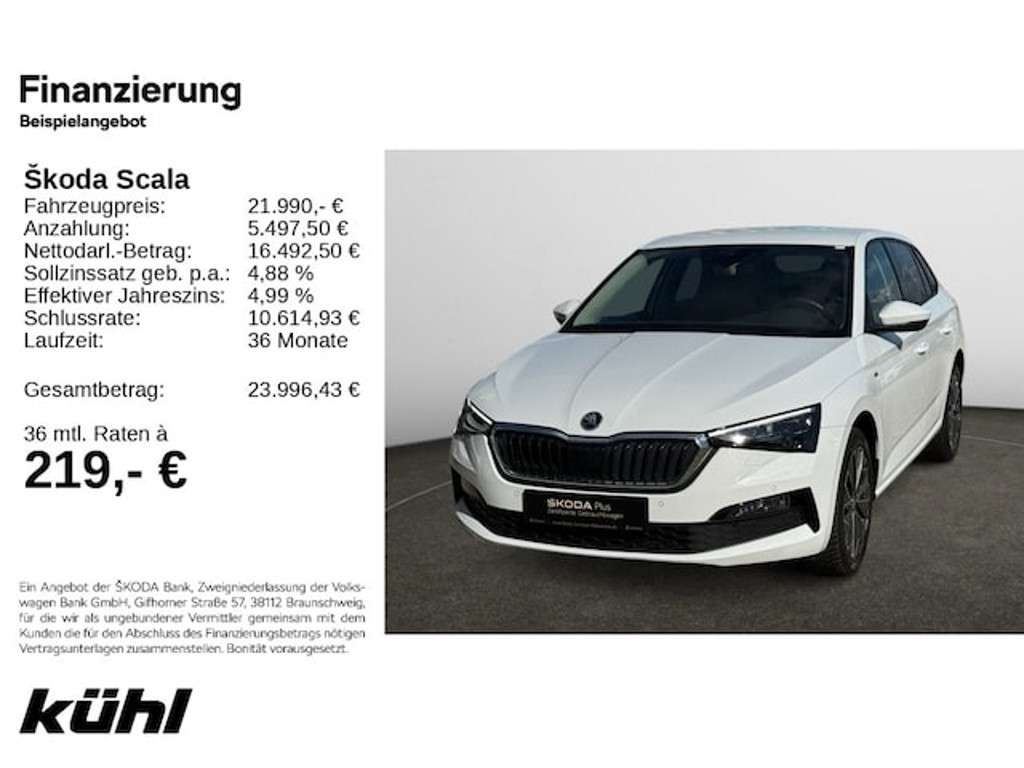 Skoda Scala 2022 Benzine