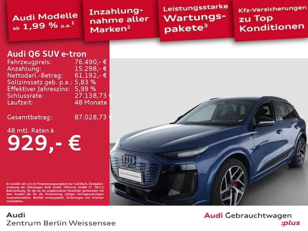 Audi Q6 e-tron 2025 Elektrisch