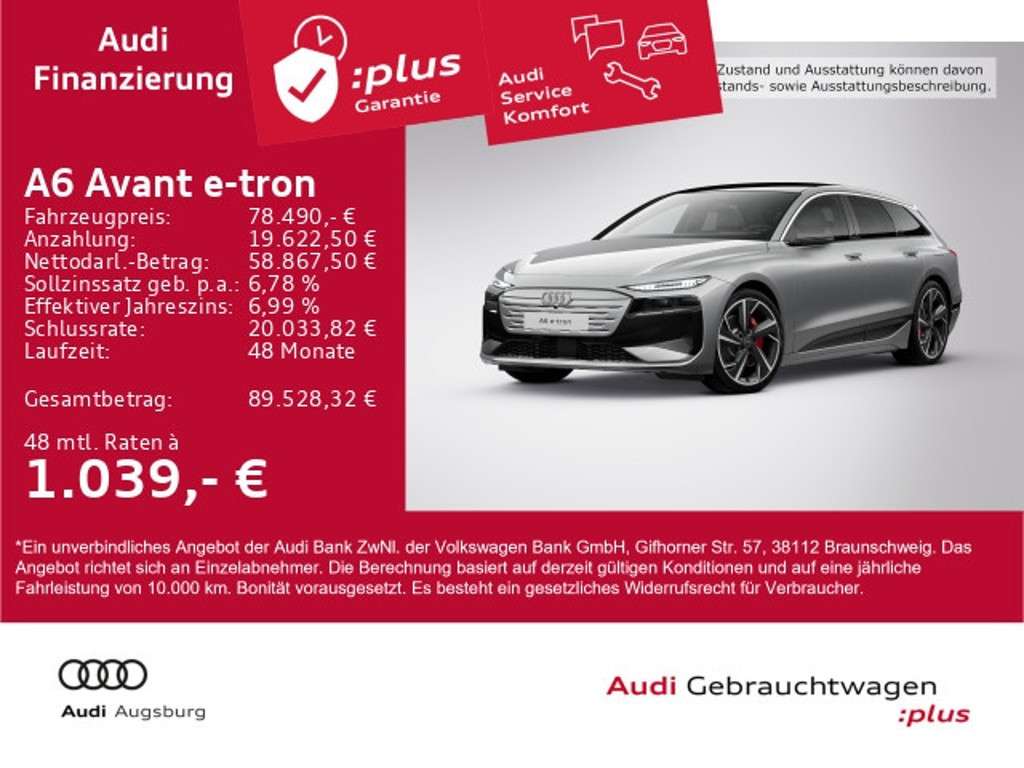 Audi A6 e-tron 2025 Elektrisch