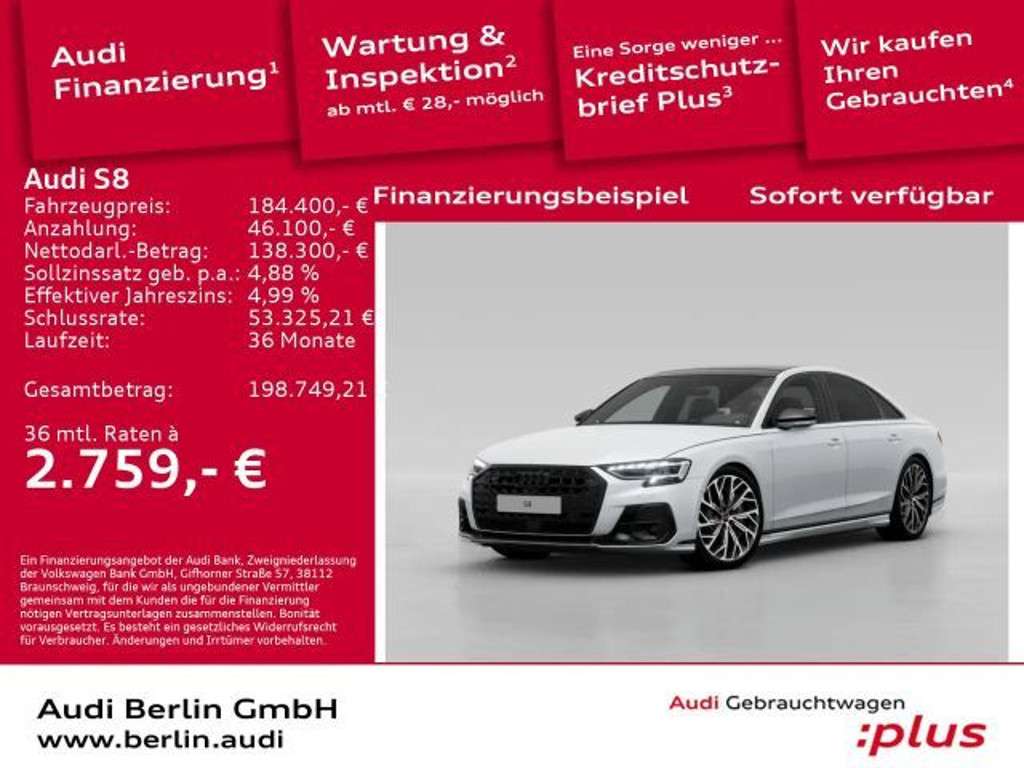 Audi S8 2025 Benzine