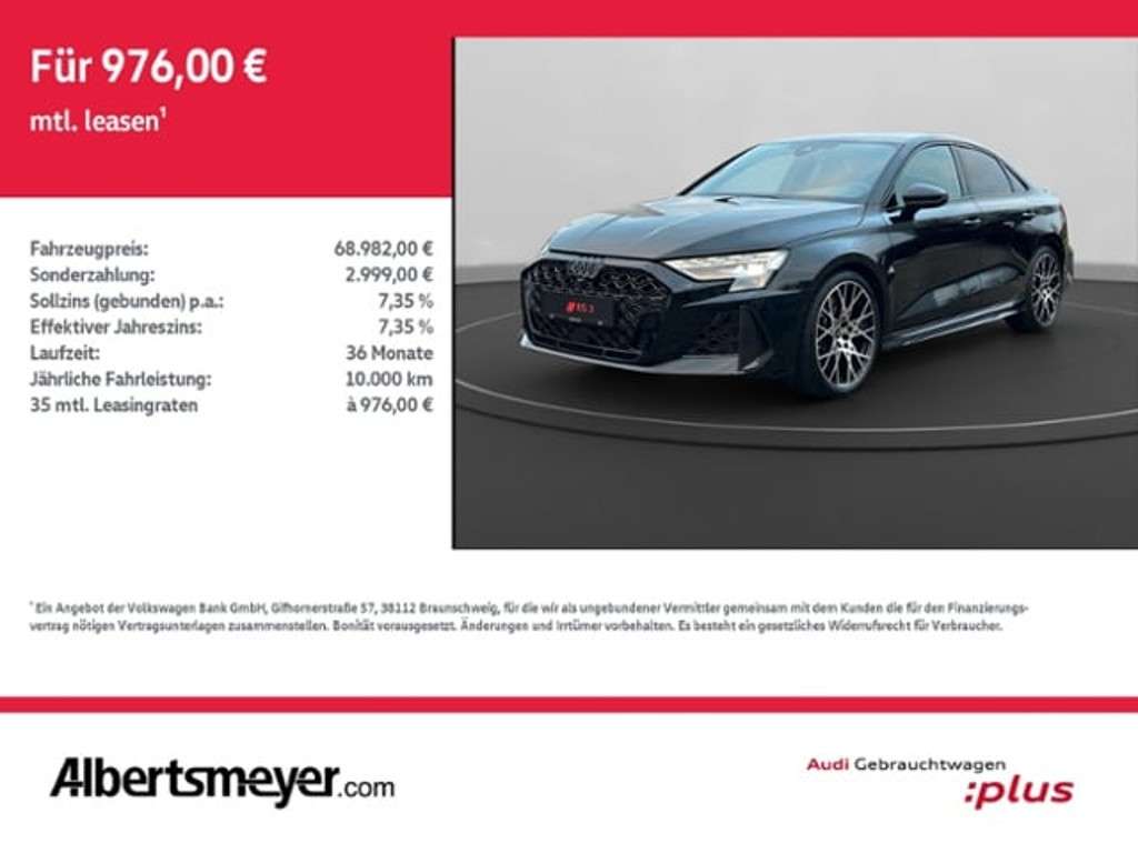 Audi RS3 2025 Benzine