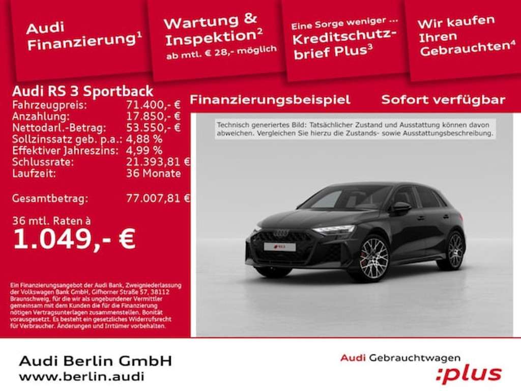 Audi RS3 2025 Benzine