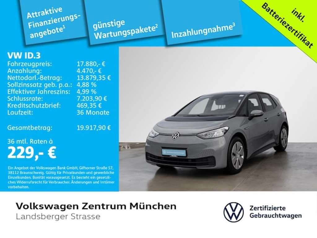 Volkswagen ID.3 2021 Elektrisch