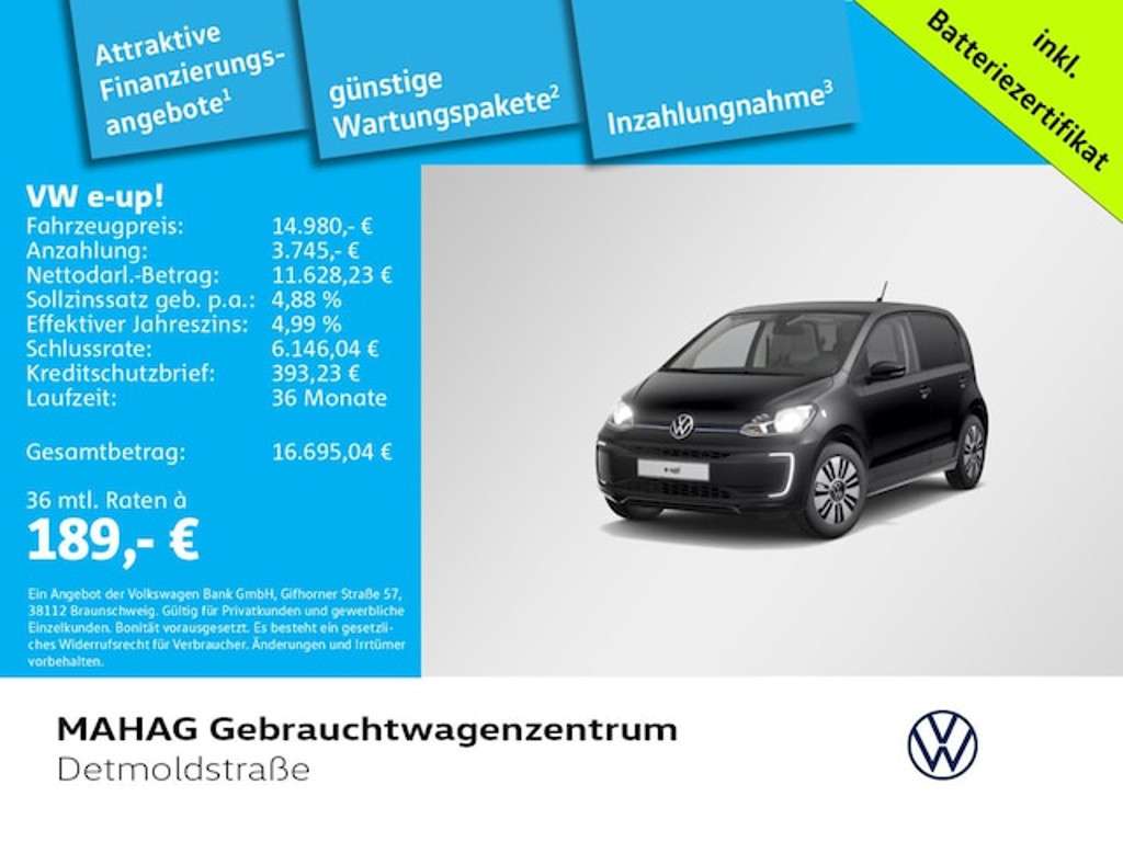 Volkswagen e-Up! 2022 Elektrisch